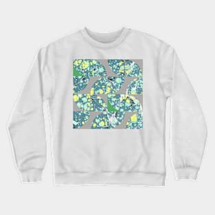 Abstract Marbled Paper Circles #5 Crewneck Sweatshirt